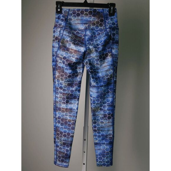DSG Women's High Rise 7/8 Performance Pockets Leggings 50+ UV Blue S - Picture 4 of 8